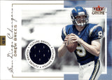 2001 Drew Brees Fleer Genuine ROOKIE JERSEY 0760/1000 RELIC RC #140 San Diego Chargers