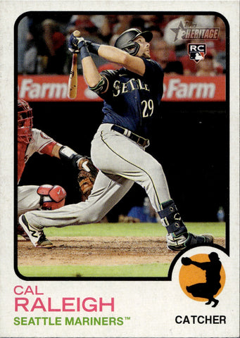 2022 Cal Raleigh Topps Heritage ROOKIE Seattle Mariners 2 #367