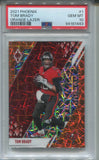 2021 Tom Brady Panini Phoenix ORANGE LAZER 86/99 PSA 10 #1 Tampa Bay Buccaneers 1443