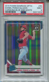 2019 Daniel Ponce De Leon Panini Donruss Optic CAROLINA BLUE & WHITE RATED ROOKIE RC PSA 9 #65 St. Louis Cardinals 1810