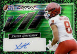 2023 Xavier Hutchinson Leaf Pro Set CAMPUS VIP ROOKIE GREEN PULSAR AUTO 1/1 ONE OF ONE AUTOGRAPH #VIP-XH1 Houston Texans