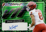 2023 Xavier Hutchinson Leaf Pro Set CAMPUS VIP ROOKIE GREEN PULSAR AUTO 1/1 ONE OF ONE AUTOGRAPH #VIP-XH1 Houston Texans