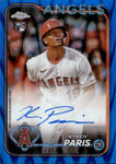 2024 Kyren Paris Topps Chrome ROOKIE BLUE LAVA AUTO 001/150 AUTOGRAPH RC #RA-KP Anaheim Angels