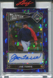 2025 Joe Torre Leaf Seasons In The Sun TRADITION PURPLE CRACKED ICE AUTO 3/5 AUTOGRAPH #T-JT1 St. Louis Cardinals HOF