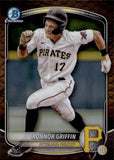 2025 Konnor Griffin Bowman Chrome REPTILIAN REFRACTOR ROOKIE RC #BCP-86 Pittsburgh Pirates
