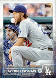 2015 Clayton Kershaw Topps Series 1 SP BUBBLE GUM BUBBLE VARIATION #100 Los Angeles Dodgers