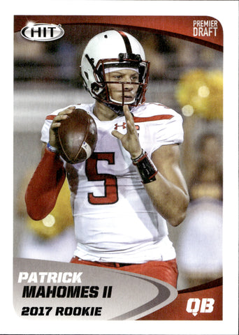 2017 Pro Football Focus Patrick Mahomes II NFL Draft RC Kansas