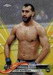 2018 Dominick Reyes Topps Chrome UFC ROOKIE GOLD REFRACTOR 28/50 RC #51 Light Heavyweight