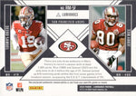 2024 Deebo Samuel Jerry Rice Panini Luminance REFLECTED MATERIALS DUAL JERSEY RELIC #RM-SF San Francisco 49ers