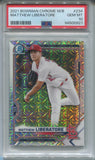 2021 Matthew Liberatore Bowman Chrome Mega Box PSA 10 #243 St. Louis Cardinals 0921