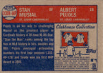 2006 Albert Pujols Stan Musial Topps Heritage CLUBHOUSE COLLECTION DUAL BAT JERSEY 38/57 RELIC #CCDR-MP St. Louis Cardinals