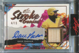 2021 Dave Parker Leaf Art of Sport STROKE OF GENIUS BAT AUTO 04/15 AUTOGRAPH REILC #SG-DP1 Pittsburgh Pirates HOF