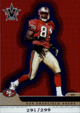 2001 Terrell Owens Pacific Vanguard BLUE 291/299 San Francisco 49ers #86