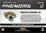2021 Travis Etienne Jr. Panini Donruss ROOKIE PHENOMS ROOKIE PATCH AUTO 42/49 AUTOGRAPH RELIC #RPA-TET Jacksonville Jaguars