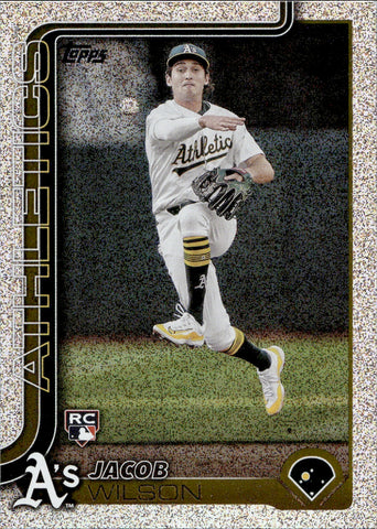 2025 Jacob Wilson Topps Series 1 CONFETTI ROOKIE RC #314 Oakland A's