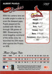 2001 Albert Pujols Donruss THE ROOKIES ROOKIE RC #R97 St. Louis Cardinals