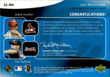 2005 Mark Mulder Tim Hudson Upper Deck Reflections BLUE CUT FROM THE SAME CLOTH DUAL JERSEY NUMBER 30/50 RELIC #CC-MH Cardinals Braves