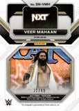 2022 Veer Mahaan Panini Prizm WWE BLUE SENSATIONAL SIGNATURES AUTO 21/49 AUTOGRAPH #SN-VMH NXT