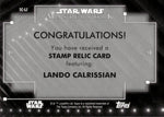 2020 Lando Calrissian Jannah Topps Star Wars Masterwork STAMP RELIC #SC-LJ