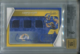 2021 Cooper Kupp Panini Absolute TOOLS OF THE TRADE TRIPLE JERSEY AUTO 45/49 AUTOGRAPH RELIC BGS 9/10 #10 Los Angeles Rams 4339