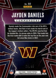 2025 Jayden Daniels Panini Phoenix GREEN THUNDERBIRDS 69/99 #50 Washington Commanders