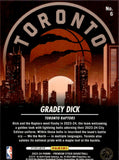 2023-24 Grady Dick Panini NBA Hoops Premium Stock BLUE ICE CITY EDITION ROOKIE 31/99 RC #6 Toronto Raptors