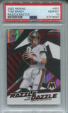 2022 Tom Brady Panini Mosaic RAZZLE DAZZLE PSA 10 #RD1 Tampa Bay Buccaneers 6081