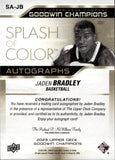2023 Jaden Bradley Upper Deck Goodwin Champions SPLASH OF COLOR ROOKIE AUTO AUTOGRAPH RC #SA-JB Arizona Wildcats