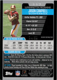 2005 Jason Campbell Bowman Chrome SILVER REFRACTOR ROOKIE 24/50 RC #117 Washington Redskins
