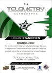 2024-25 Logan Stankoven Upper Deck SP Authentic TELEMETRY AUTO AUTOGRAPH #T-LS Dallas Stars