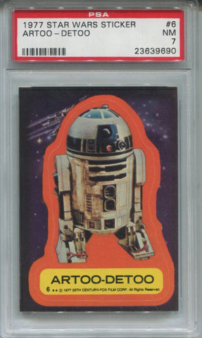 1977 Artoo-Detoo Topps Star Wars STICKER PSA 7 #6 9690