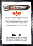 2025 Rey Mysterio Topps Chrome WWE ORANGE GEOMETRIC REFRACTOR 07/25 #62 Monday Night Raw
