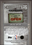 2025-26 Kon Knueppel Bowman Chrome HOBBY STARS PURPLE REFRACTOR ROOKIE 95/250 Charlotte Hornets #HS-7