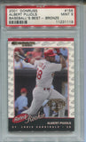 2001 Albert Pujols Donruss BRONZE BASEBALL'S BEST BRONZE RATED ROOKIE RC PSA 9 #156 St. Louis Cardinals 1119