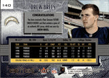 2001 Drew Brees Fleer Genuine ROOKIE JERSEY 0760/1000 RELIC RC #140 San Diego Chargers