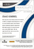 2022 Craig Kimbrel Panini Immaculate PATCH 12/46 RELIC #JN-CR Los Angeles Dodgers