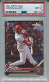 2023 Jordan Walker Topps Now OPENING DAY ROOKIE RC PSA 10 #7 St. Louis Cardinals 1936