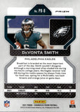 2021 DeVonta Smith Panini Prizm Black HOLO SILVER ROOKIE RC #PB-8 Philadelphia Eagles