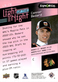 2023-24 Connor Bedard Upper Deck Synergy LIGHT UP THE NIGHT ROOKIE 634/699 RC #KN-CB Chicago Blackhawks