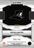 2024 Devin Carter Panini Prizm Draft PENMANSHIP BLUE ROOKIE AUTO 29/149 Providence Friars #P-DVC
