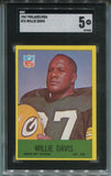 1967 Willie Davis Philadelphia SGC 5 #76 Green Bay Packers 9484