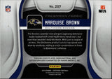 2019 Marquise Hollywood Brown Panini Certified MIRROR RED ROOKIE FRESHMAN FABRIC JUMBO PATCH AUTO 69/99 AUTOGRAPH RELIC RC #207 Baltimore Ravens