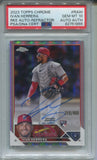 2023 Ivan Herrera Topps Chrome ROOKIE REFRACTOR AUTO 316/499 AUTOGRAPH RC PSA 10 #RA-IH St. Louis Cardinals 1855