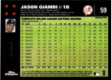 2007 Jason Giambi Topps Chrome WHITE REFRACTOR 406/660 #59 New York Yankees
