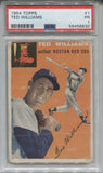 1954 Ted Williams Topps PSA 1 #1 Boston Red Sox HOF 6830