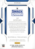 2024 AJ Styles Relic Panini National Treasures WWE Material Treasures 81/99 #MT-AJS Friday Night Smackdown