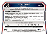 2026 Cam Caminiti Bowman Chrome Mega Box PURPLE REFRACTOR AUTO 156/199 AUTOGRAPH #BMA-CC Atlanta Braves