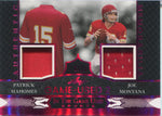 2024 Patrick Mahomes Joe Montana Leaf In the Game Used PINK FOIL DUAL JERSEY 06/15 RELIC #IG2-21 Kansas City Chiefs