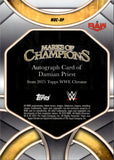 2025 Damian Priest Topps Chrome MARKS OF CHAMPIONS BLUE REFRACTOR AUTO 020/150 AUTOGRAPH #MOC-DP Monday Night Raw