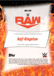 2025 Kofi Kingston Topps Chrome GOLD GEOMETRIC REFRACTOR RED BRAND AUTO 09/50 AUTOGRAPH #RBA-KOF Monday Night Raw